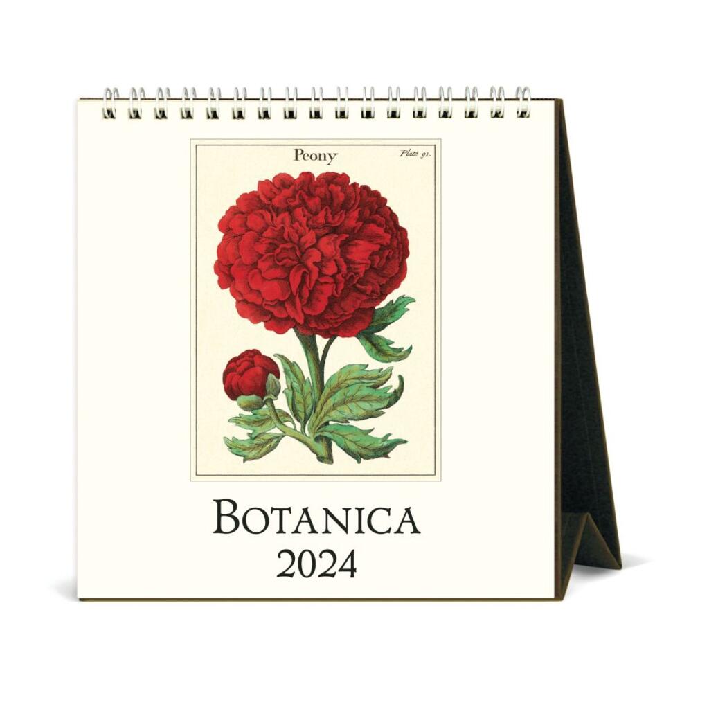 CAVALLINI & CO - 2024 Vintage Desk Calendar - BOTANICA - BEST 2023 CHRISTMAS GIFTS  FOR FRIENDS AND FAMILIES- GIFT IDEAS FOR UNDER 20