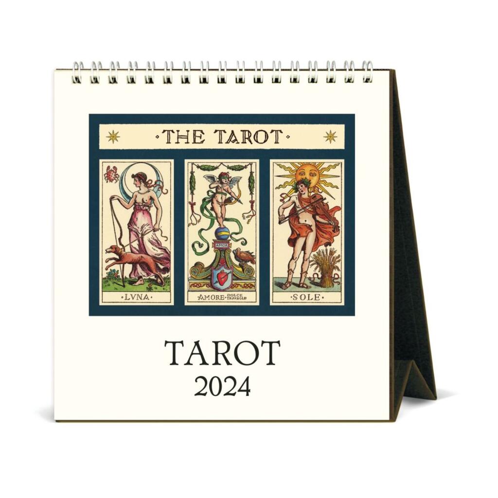 CAVALLINI & CO - 2024 Vintage Desk Calendar - TAROT CARDS - BSET 2023 CHRISTMAS GIFT IDEAS