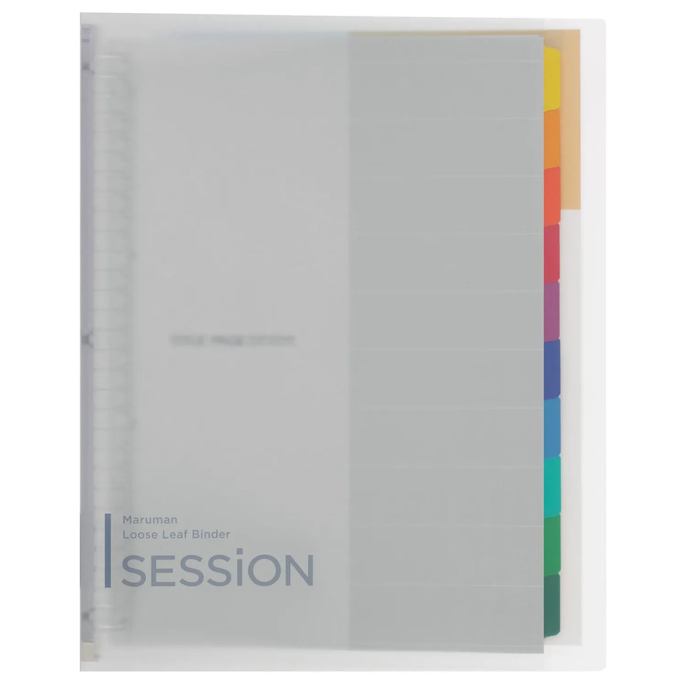 buy japanese stationery in vancouver canada -MARUMAN - SESSiON Binder - A4 Size 30 Holes - Clear