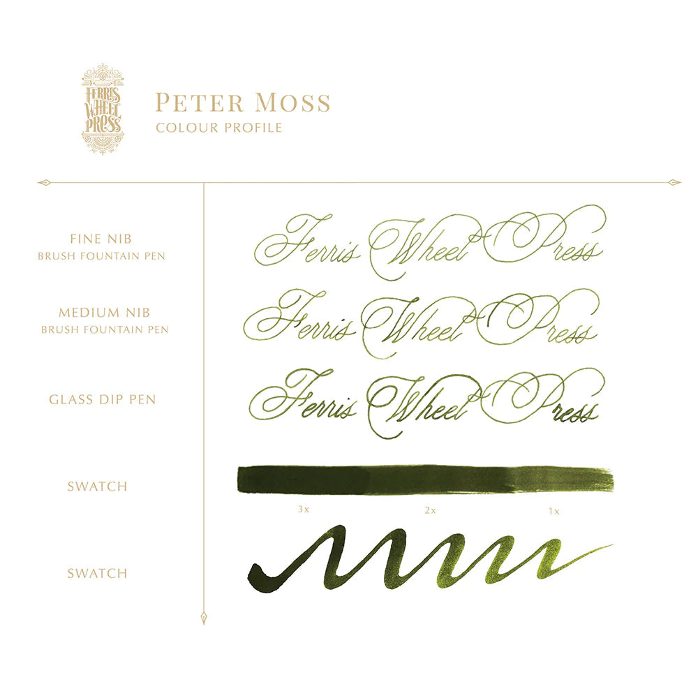 FERRIS WHEEL PRESS - Fountain Pen Ink 38 ml – Peter Moss