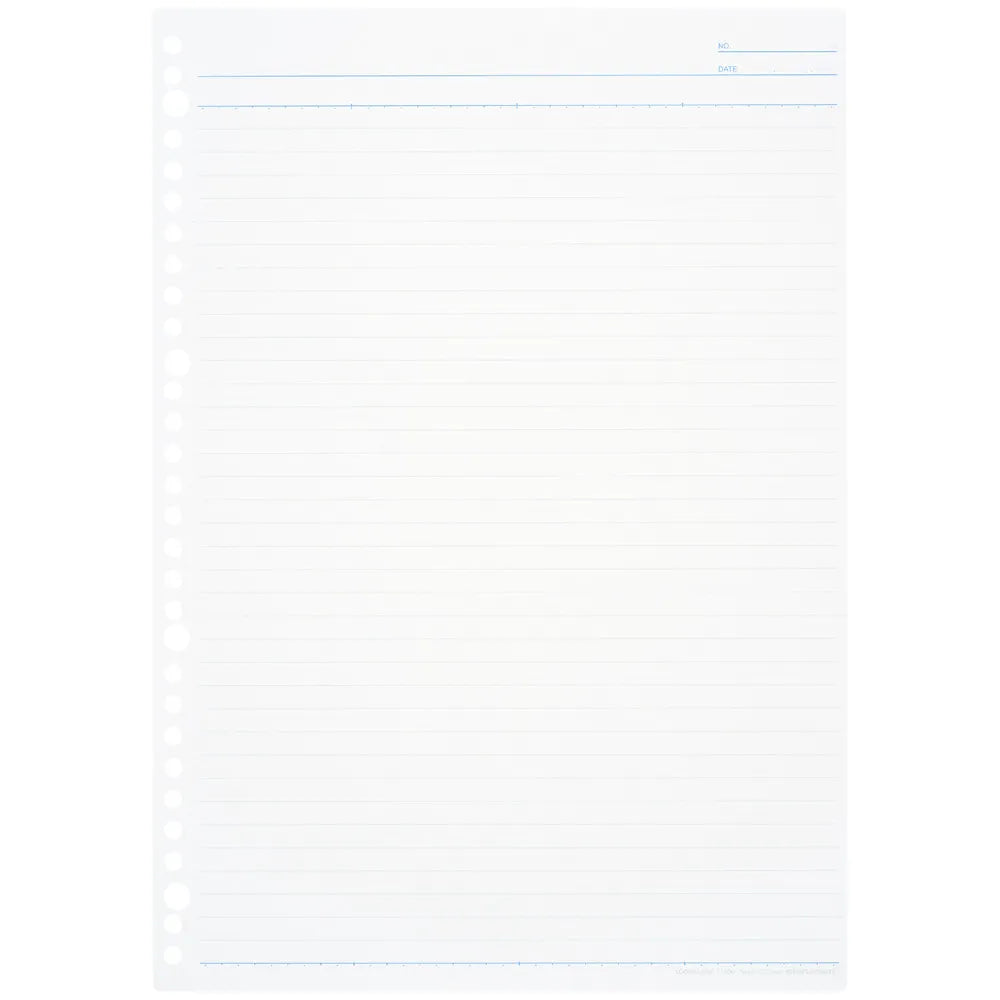 Buy Japanese Stationery in Vancouver Canada and the US - Maruman - A4 Ruled Loose Leaf Paper - 7mm, 30 Holes, 100 Sheets