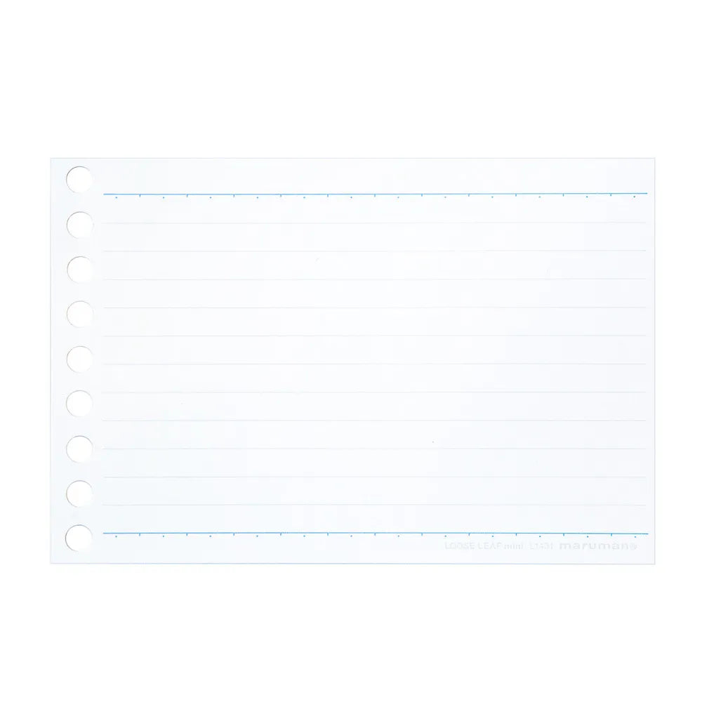 Buy Japanese Stationery in Vancouver Canada and the US - Maruman - MINI Ruled Loose Leaf Paper - 6 mm, 100 Sheets