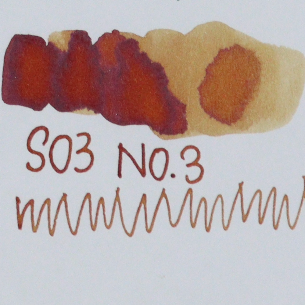 TONO & LIMS - 30ML Fountain Pen Ink - Standard Series - No.3 Because we are here swatches