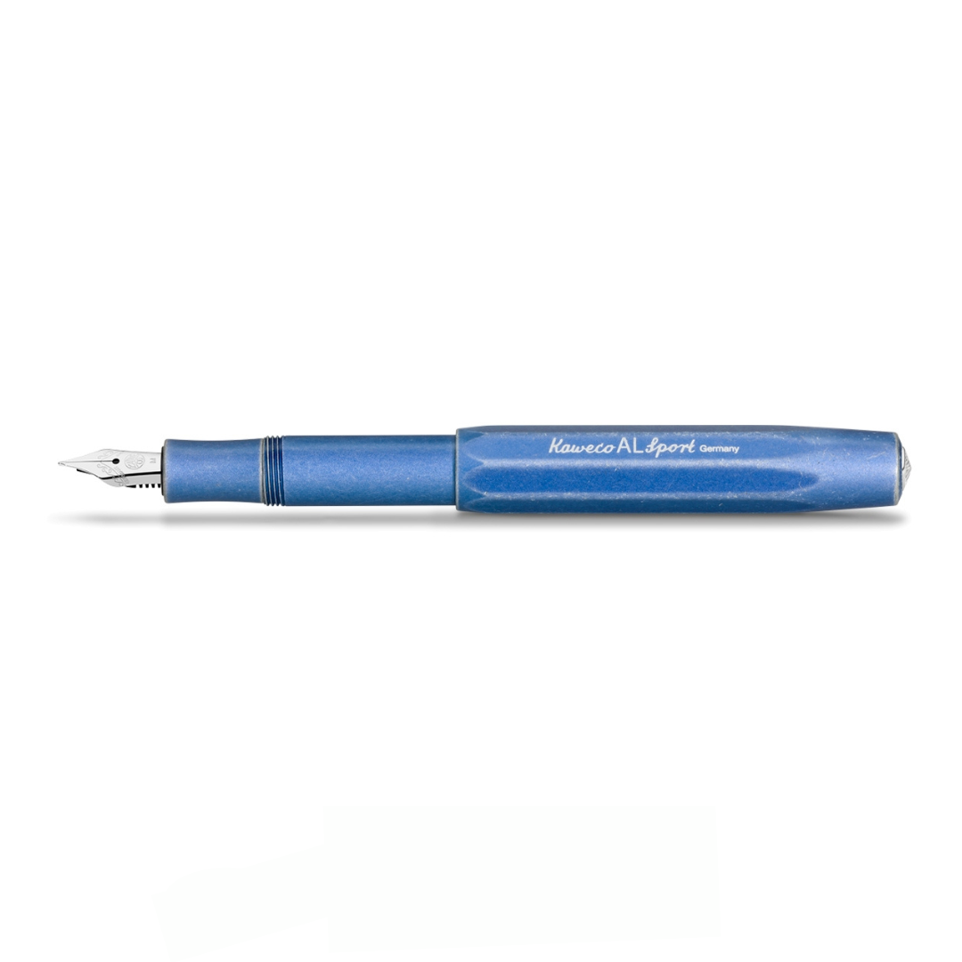 Kaweco - AL SPORT Fountain Pen - Stonewashed Blue - Free Shipping to US and Canada - Buchan's Kerrisdale Stationery
