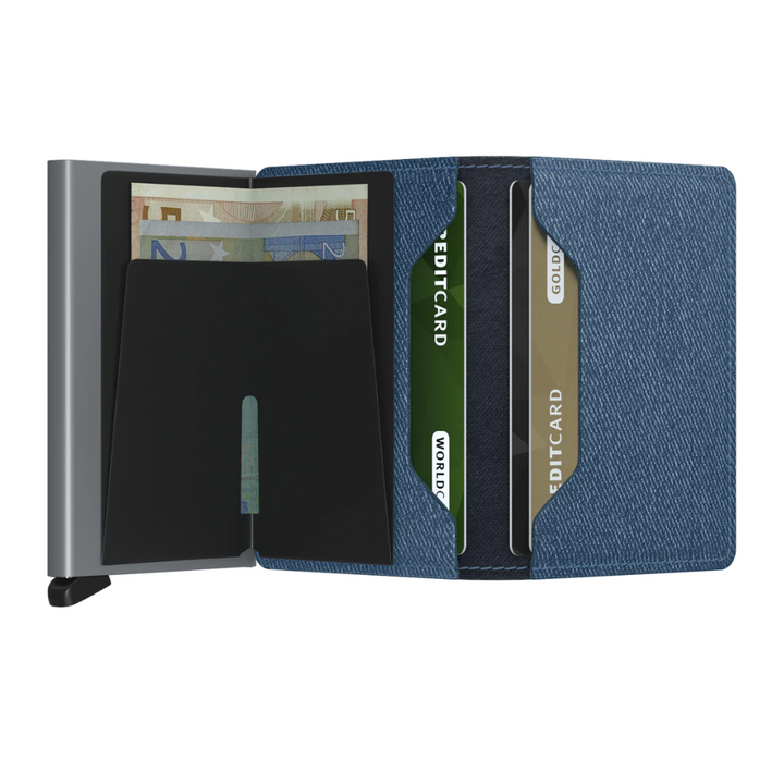 Secrid Slimwallet Twist Jean Blue High Quality European Cowhide Leather Wallet - Buy Secrid Wallets in Canada - Best Gift Ideas for Family and Friends