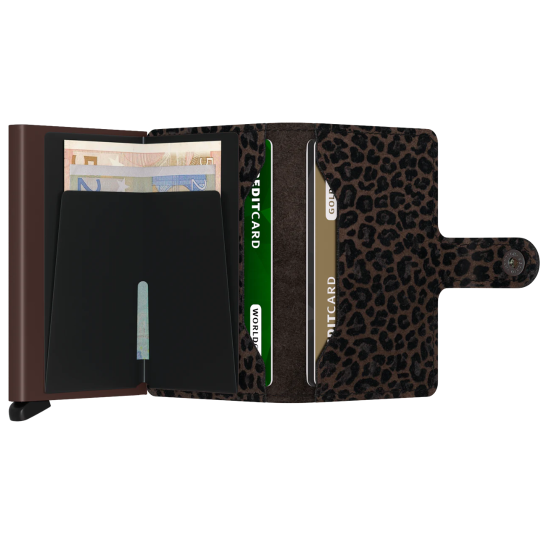 Secrid RFID Miniwallet Leo Brown - High quality European cowhide leather wallet - Best Gift for all occasions