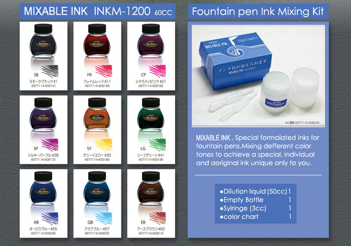 PLATINUM - Mixable Ink Mixing Kit