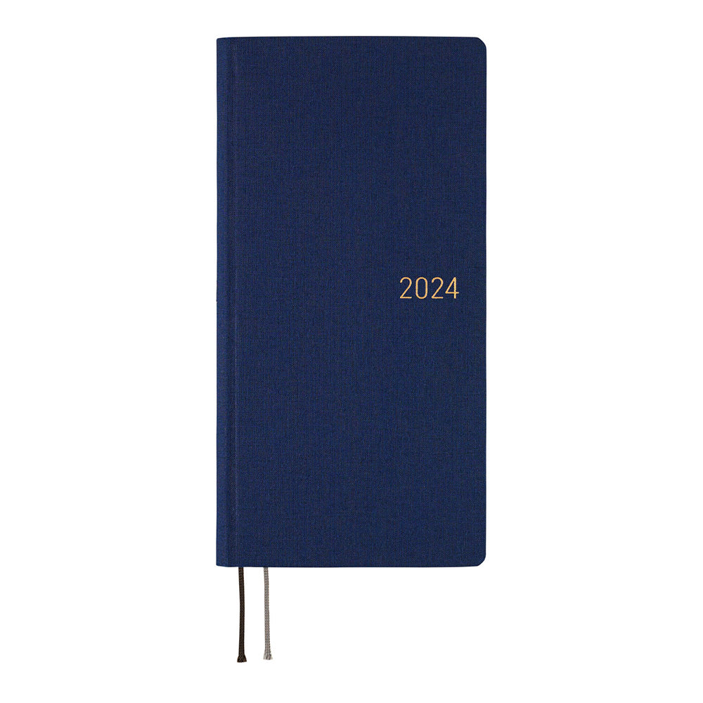 Hobonichi HON 2024 A6 Hard Cover Book - Slash Ivory
