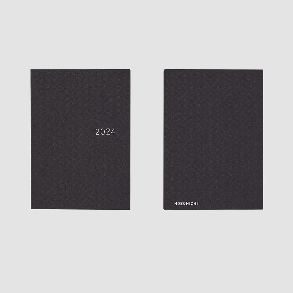 Hobonichi Techo 2024 -  Original (A6) HON Planner - Paper Series: Black Gingham (Japanese)