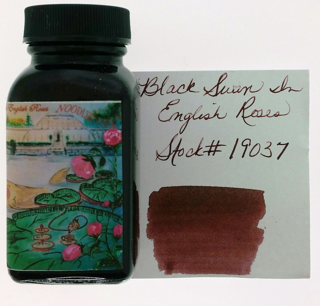 Noodler's Ink Bottled Fountain Pen Inks (3oz-90ml) - Black Swan English Rose - Buchan's Kerrisdale Stationery