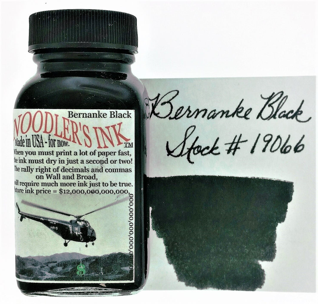 Noodler’s Ink Bottled Fountain Pen Inks (3oz-90ml) – BERNANKE BLACK - Buchan's Kerrisdale Stationery