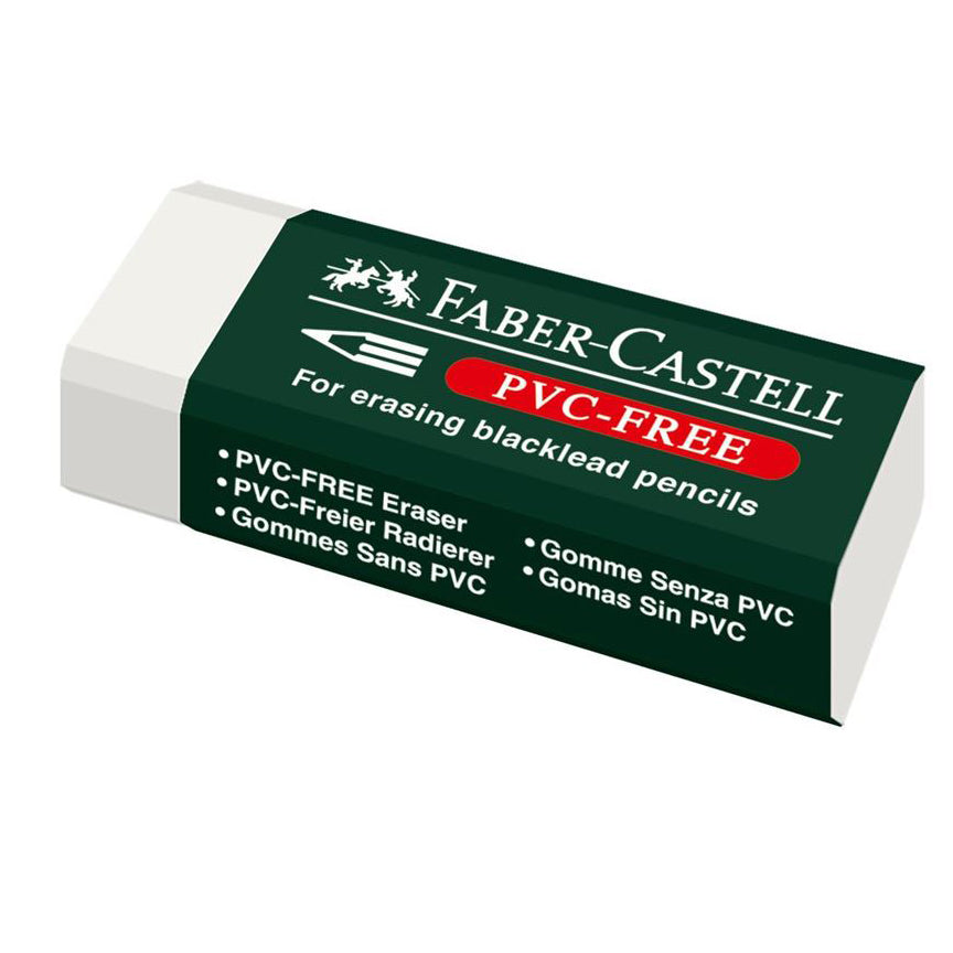 Faber-Castell - PVC Free Eraser - White - Buchan's Kerrisdale Stationery