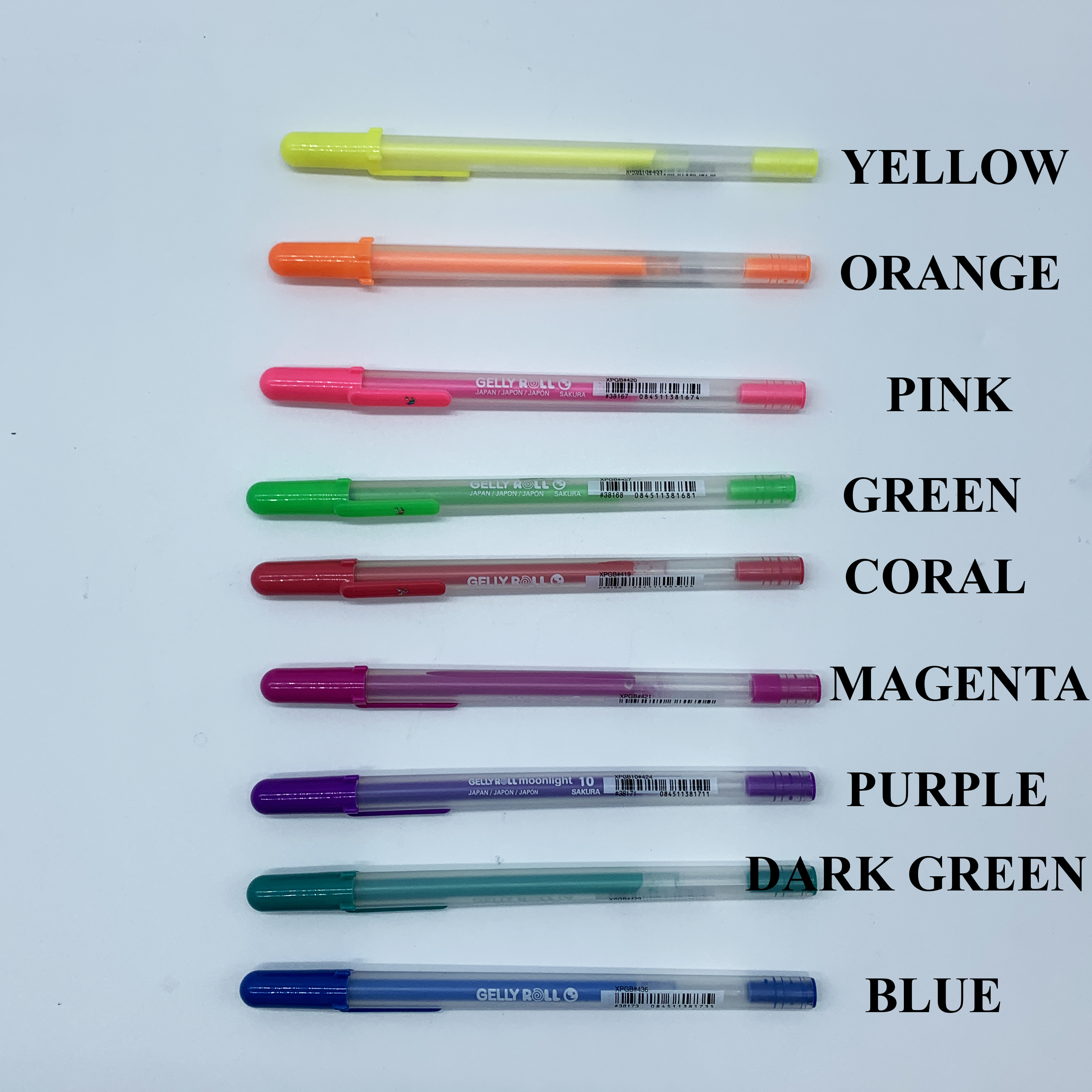 38168 Sakura Gelly Roll Moonlight Gel Pen, Fluorescent Green, 1.0