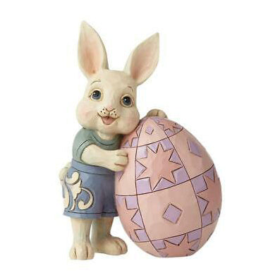 JIM SHORE - Heartwood Creek "Easter Boy Bunny with Egg" - Buchan's Kerrisdale Stationery