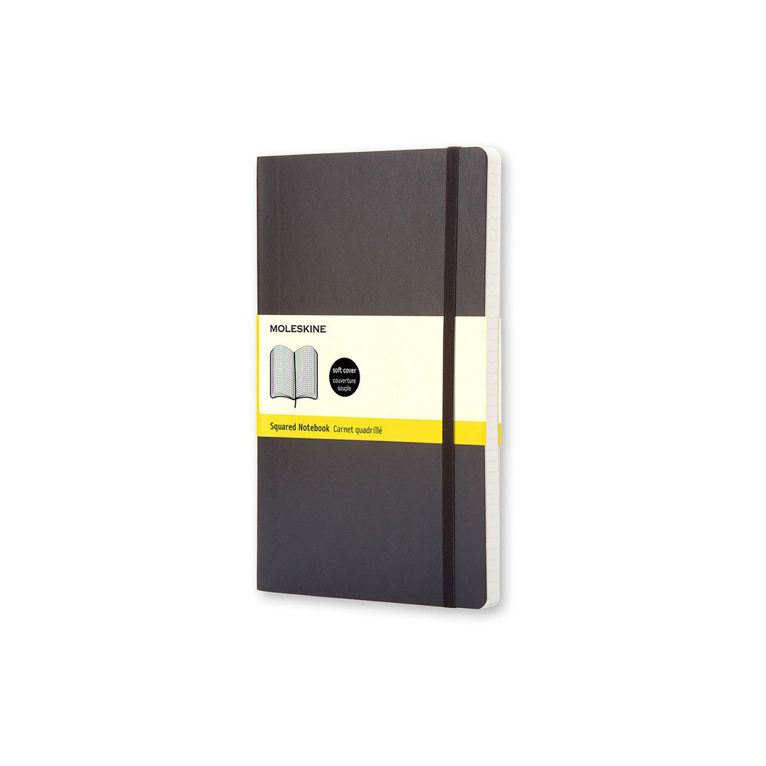 MOLESKINE - BLACK SQUARED SOFTCOVER NOTEBOOK - POCKET (9X14 CM - 3.5X5.5 IN) - Buchan's Kerrisdale Stationery