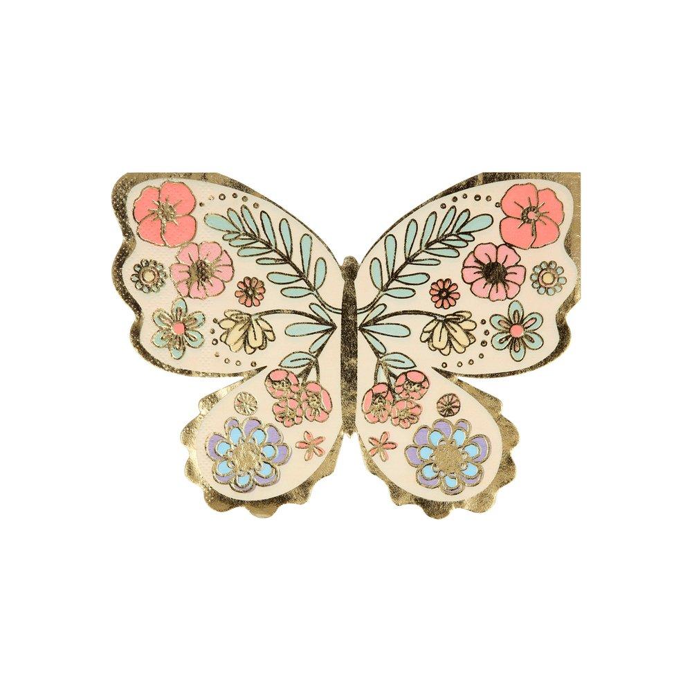 MERI MERI - Floral Butterfly Napkins (set of 16) - Buchan's Kerrisdale Stationery