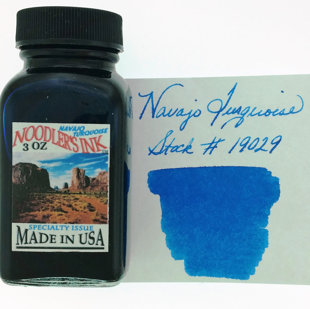 Noodler's Ink Bottled Fountain Pen Inks (3oz-90ml) - NAVAJO TURQUOISE - Buchan's Kerrisdale Stationery