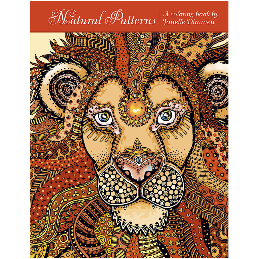POMEGRANATE – Natural Patterns: A Coloring Book by Janelle Dimmett - Buchan's Kerrisdale Stationery