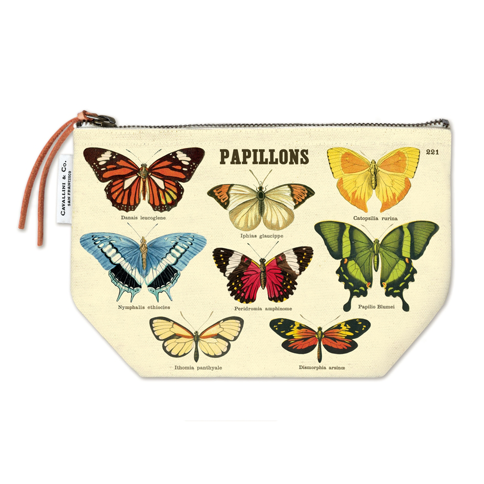 CAVALLINI & CO - Vintage Pouch "Papillons" - Buchan's Kerrisdale Stationery