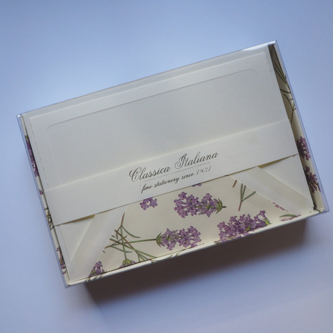 ROSSI Folded Cards and Lined Envelopes Lavender – BSC 413 - Buchan's Kerrisdale Stationery