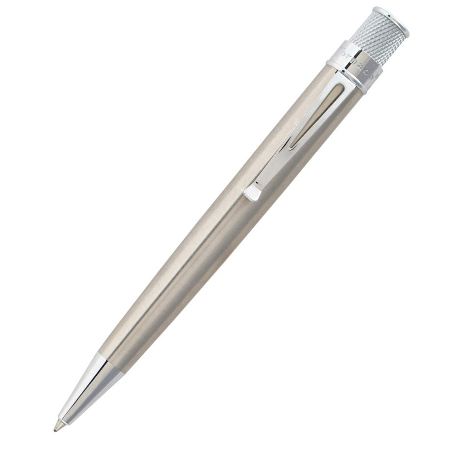 RETRO 1951 - CLASSIC LACQUER TORNADO ROLLERBALL PEN - STAINLESS - Buchan's Kerrisdale Stationery