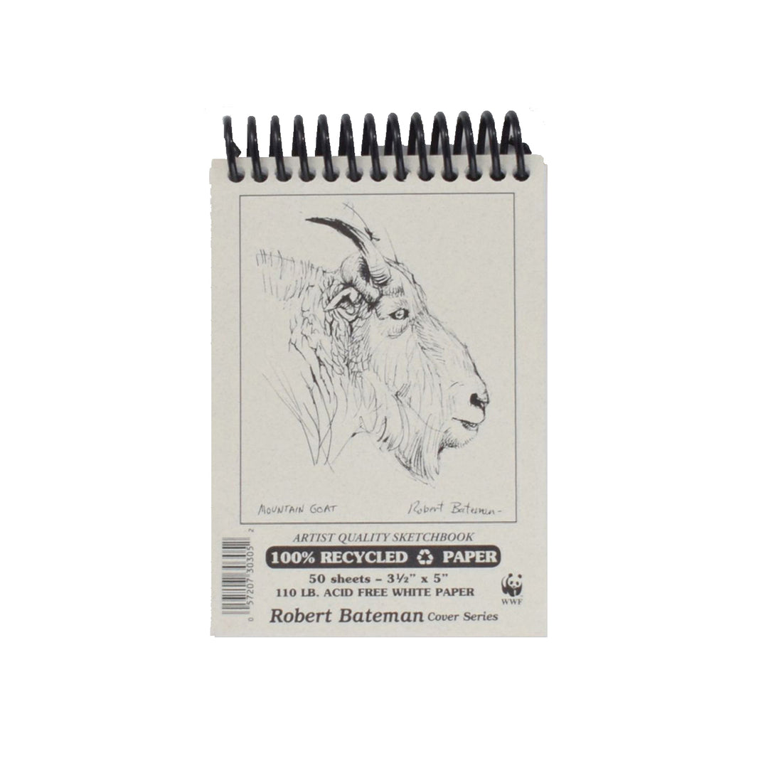 ROBERT BATEMAN - 100% Recycled sketchbook - 3.5X5" - Buchan's Kerrisdale Stationery