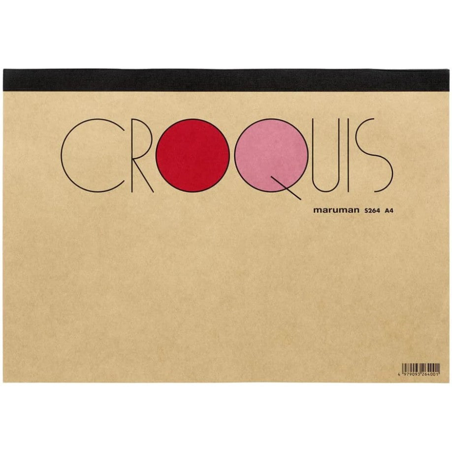 MARUMAN – A4 Sketchbook – 'Croquis' S264 Cream Paper - Buchan's Kerrisdale Stationery
