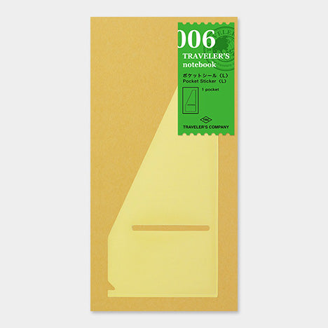 TRAVELER'S NOTEBOOK - 006 Pocket Sticker L (Regular Size) - Buchan's Kerrisdale Stationery