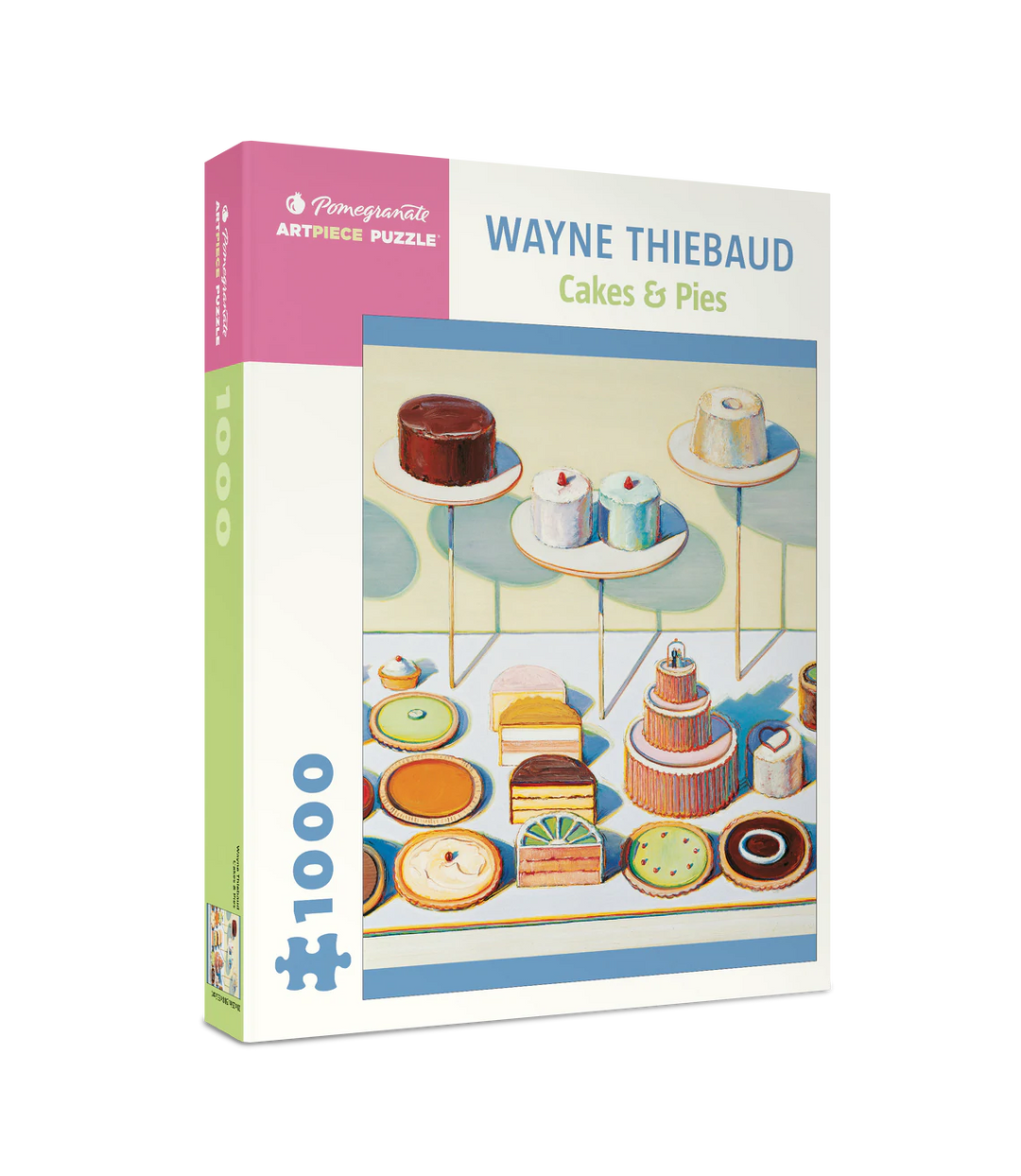 POMEGRANATE 1000 Pc Jigsaw Puzzle – Wayne Thiebaud: Cakes & Pies - Buchan's Kerrisdale Stationery
