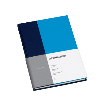 Semikolon – ‘Cutting Edge’ A5 Notebook –  Marine Aqua - Buchan's Kerrisdale Stationery