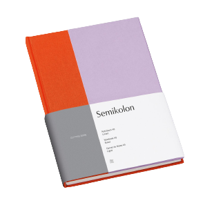 Semikolon - 'Cutting Edge' A5 Notebook - Tangerine Lavender - Buchan's Kerrisdale Stationery