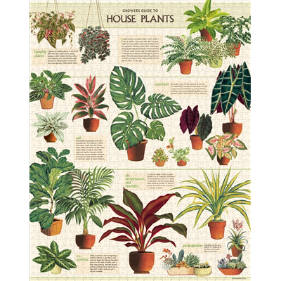 CAVALLINI & CO - 1000 Piece Vintage Puzzle "House Plants" - Buchan's Kerrisdale Stationery