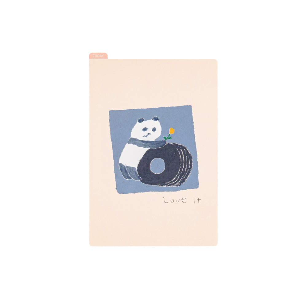 Hobonichi Techo 2024 - Pencil Board - Jin Kitamura: Love it (Panda) A6