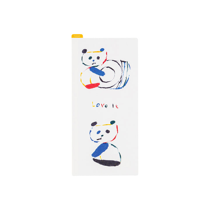 Hobonichi Techo 2024 - Pencil Board - Jin Kitamura: Love it (Panda) WEEKS