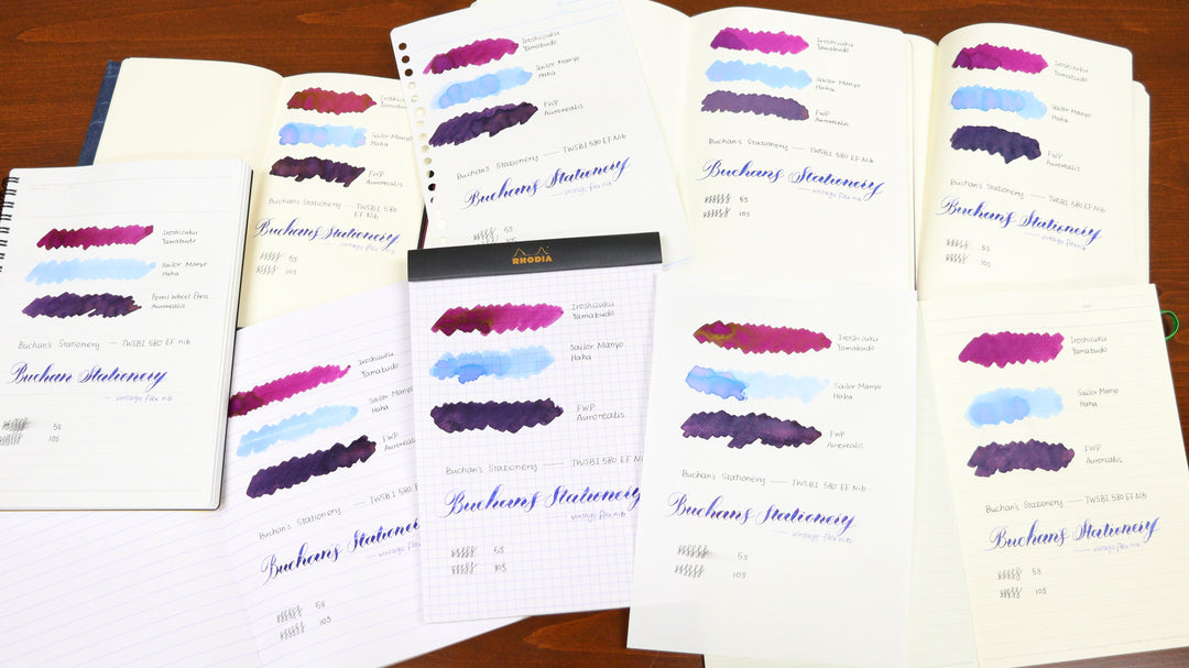 9 Best Fountain Pen Friendly Paper and Notebooks Comparison and Review
