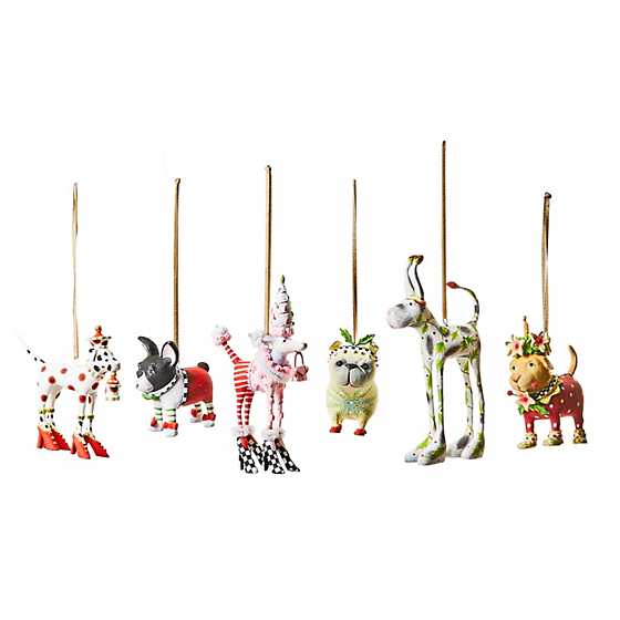 Patience Brewster - Set of 6 Mini Dog Ornaments