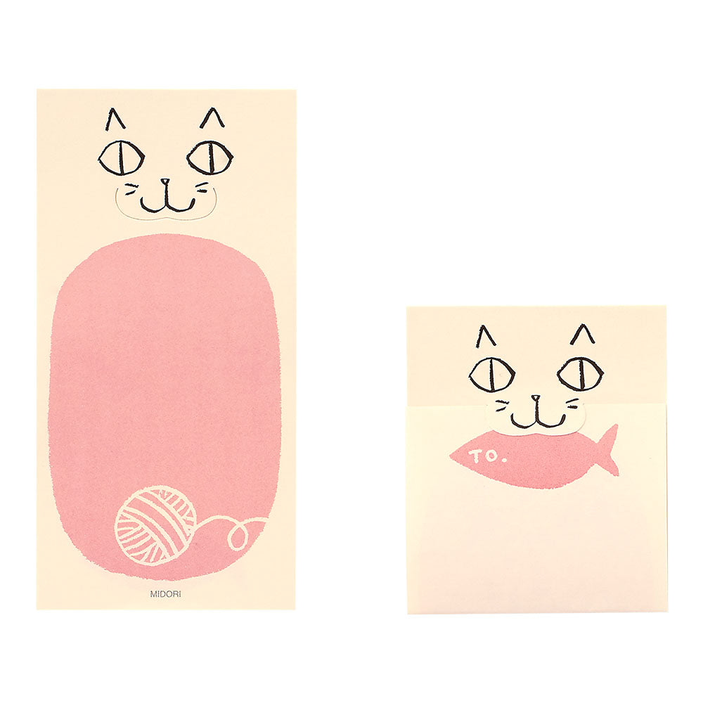 Midori - Sticky Memo Note - Secret Cats - Free shipping to US and Canada - Vancouver Buchan's Kerrisdale Stationery Store