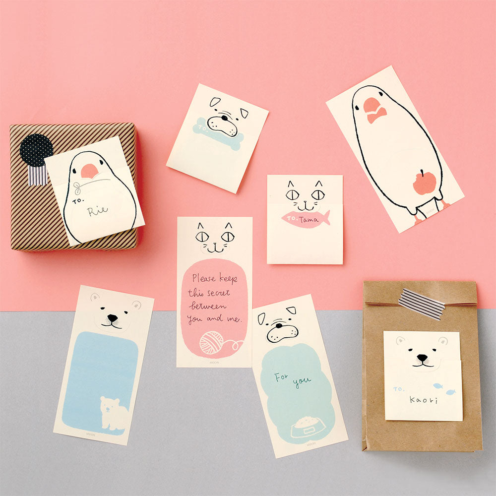 Midori - Secret Message Sticky Memo Note - Bird - Free shipping to US and Canada - Vancouver Buchan's Kerrisdale Gift & Stationery Store