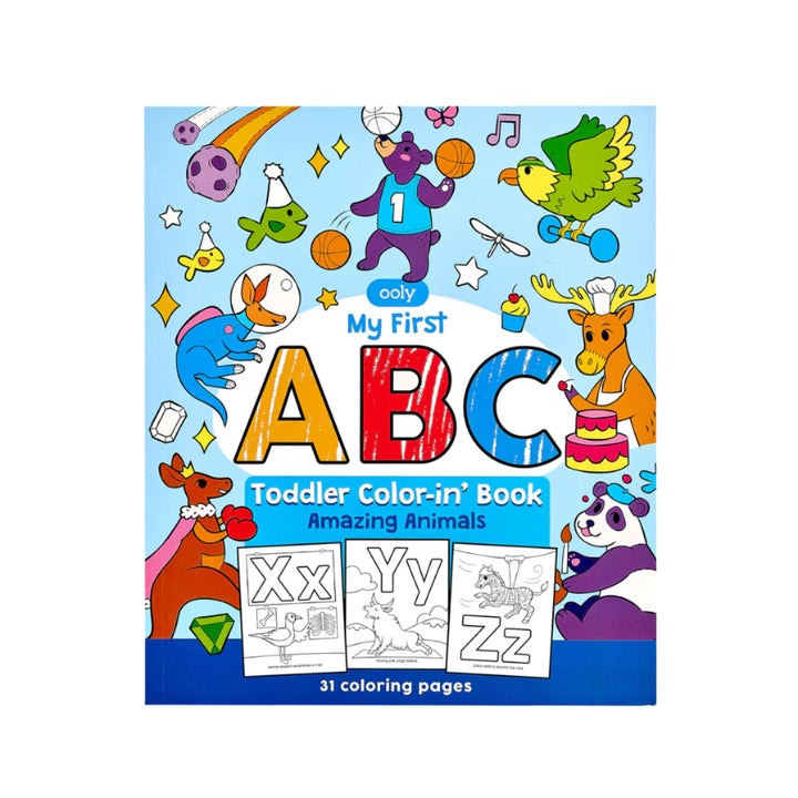 Ooly - My First ABC - Toddler Coloring Book - Amazing Animals