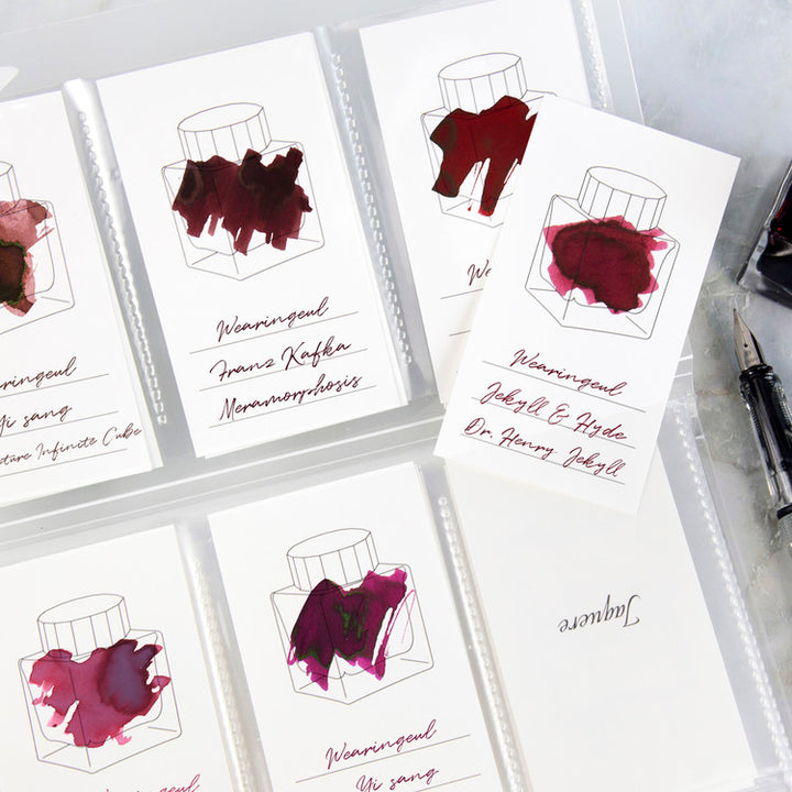 Wearingeul - Ink Color Swatch Card - Vertical - Bottle