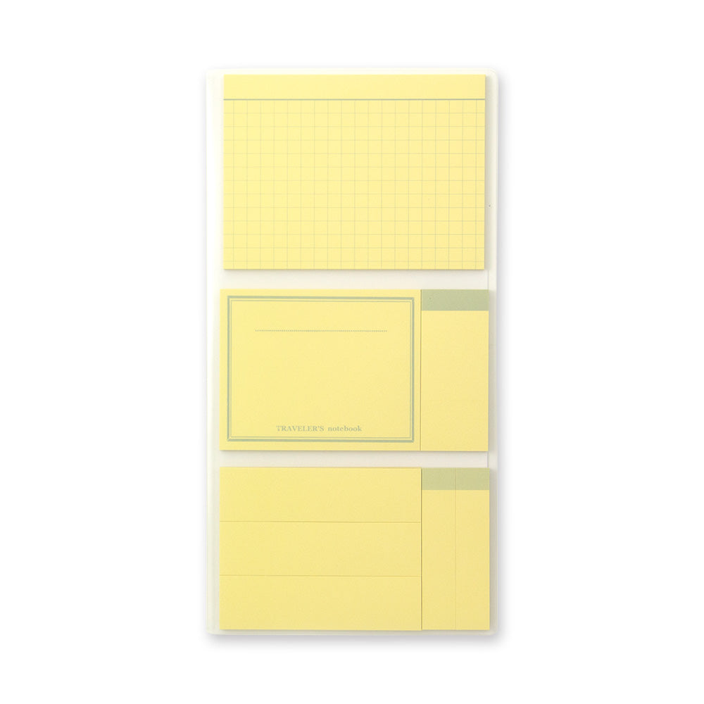 TRAVELER'S NOTEBOOK - 022 Sticky Note Memo Pad Refill - 8 Blocks x 30 Sheets (REGULAR SIZE) - Free shipping to US and Canada - Vancouver Buchan's Kerrisdale Stationery Store