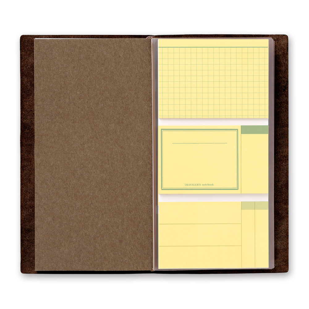 TRAVELER'S NOTEBOOK - 022 Sticky Note Memo Pad Refill - 8 Blocks x 30 Sheets (REGULAR SIZE) - Free shipping to US and Canada - Vancouver Buchan's Kerrisdale Stationery Store