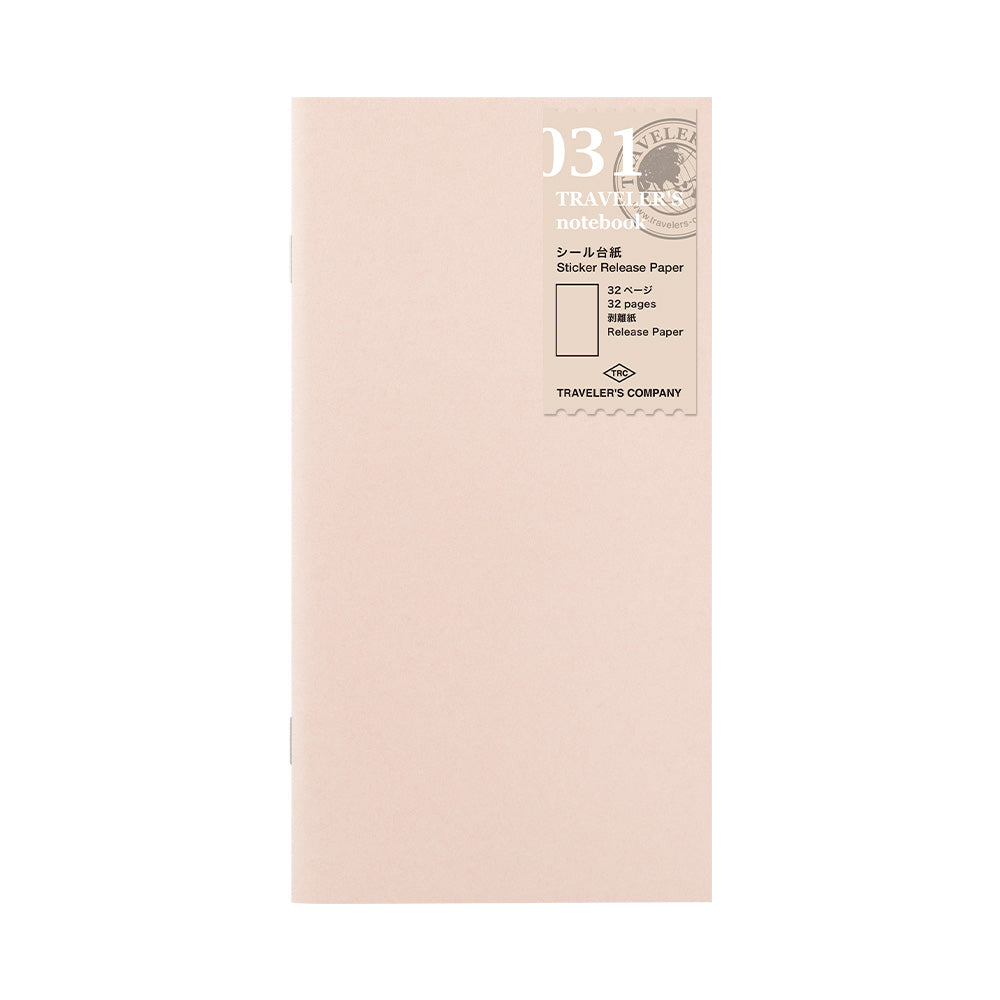 TRAVELER’S NOTEBOOK – 031 Sticker Release Paper Refill (REGULAR SIZE) - Free shipping to US and Canada - Vancouver Buchan's Kerrisdale Stationery