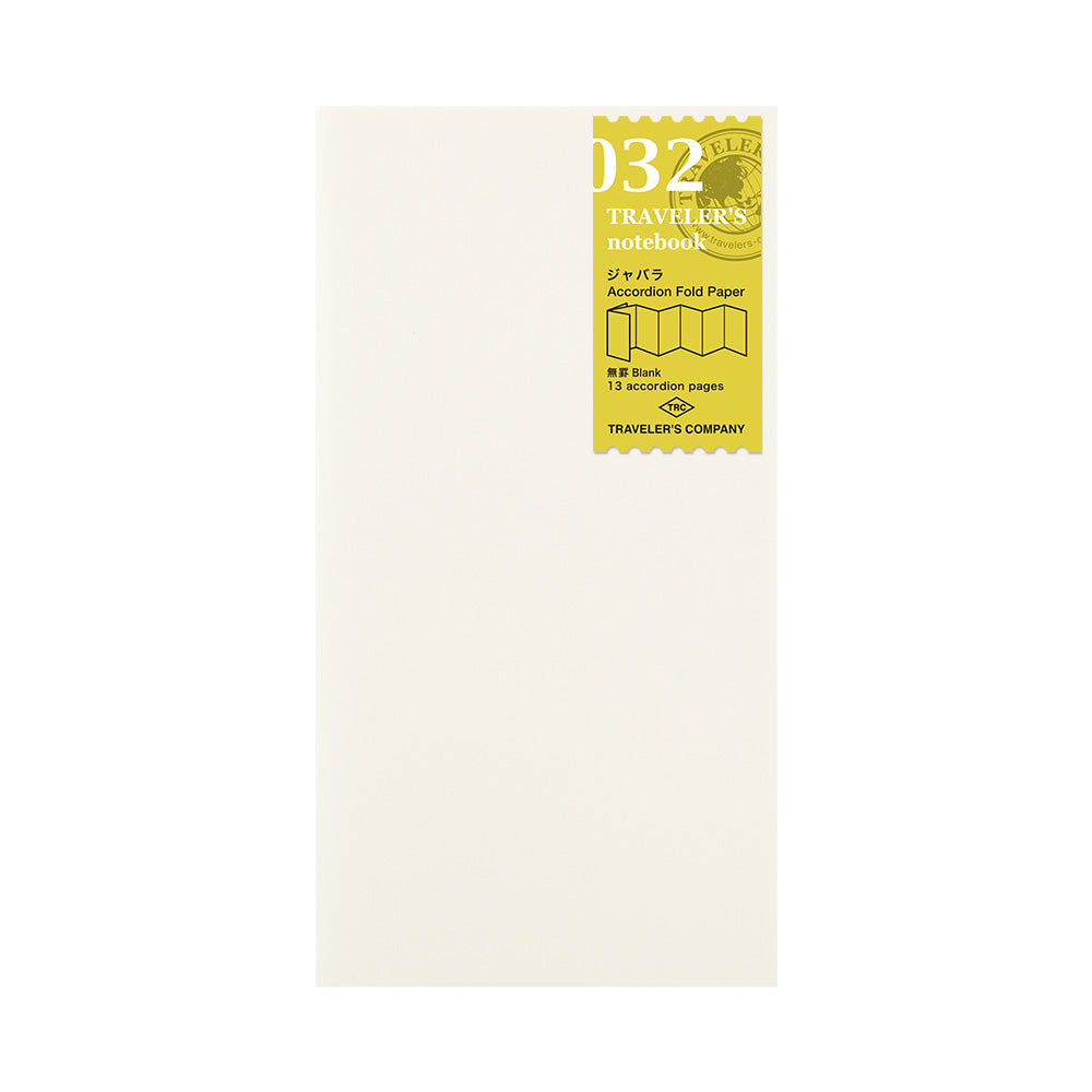 TRAVELER'S NOTEBOOK - 032 REFILL ACCORDION FOLD PAPER (REGULAR SIZE)