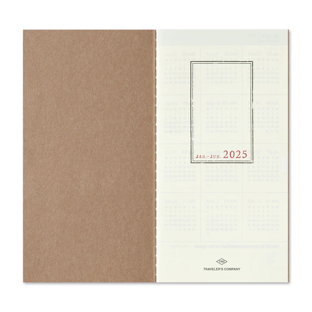 Traveler's Notebook - 2025 Weekly + Memo (Regular Size)