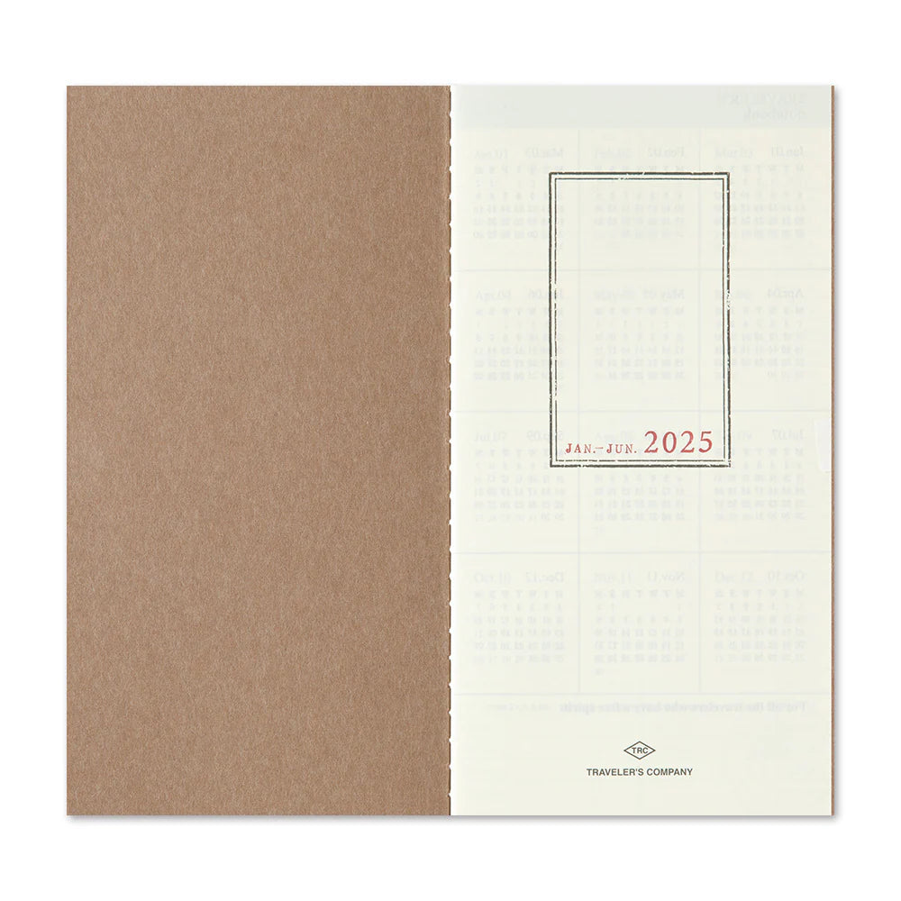 Traveler's Notebook - 2025 Weekly Vertical (Regular Size)