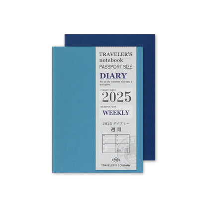 Traveler's Notebook - 2025 Weekly Diary - Passport Size