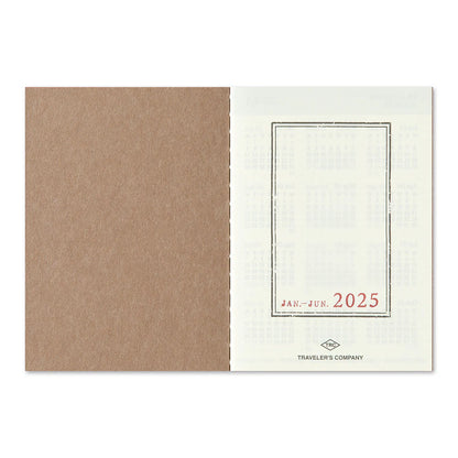 Traveler's Notebook - 2025 Weekly Diary - Passport Size