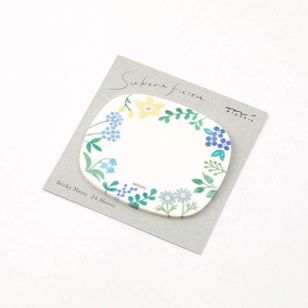 MIDORI - Sticky Note - Transparency Wild Flowers