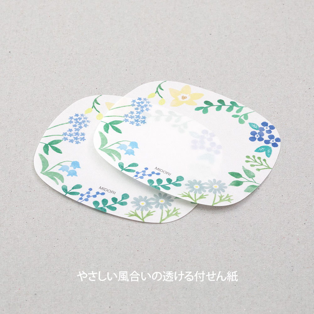 MIDORI - Sticky Note - Transparency Wild Flowers